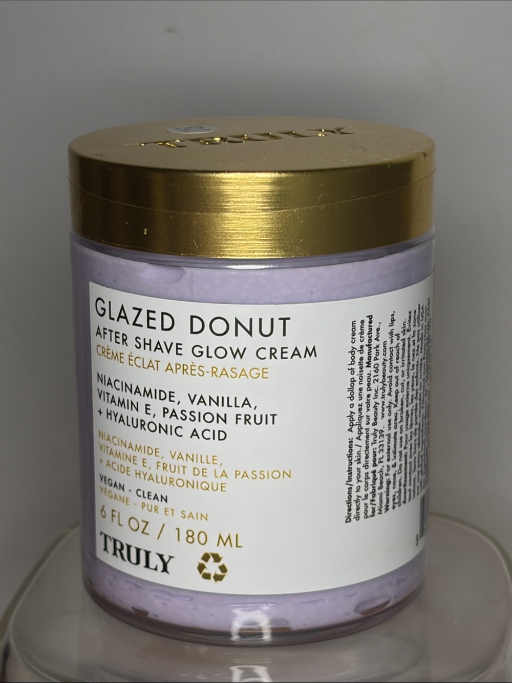 TRULY Glazed Donut After Shave Glow Cream — 180 ml